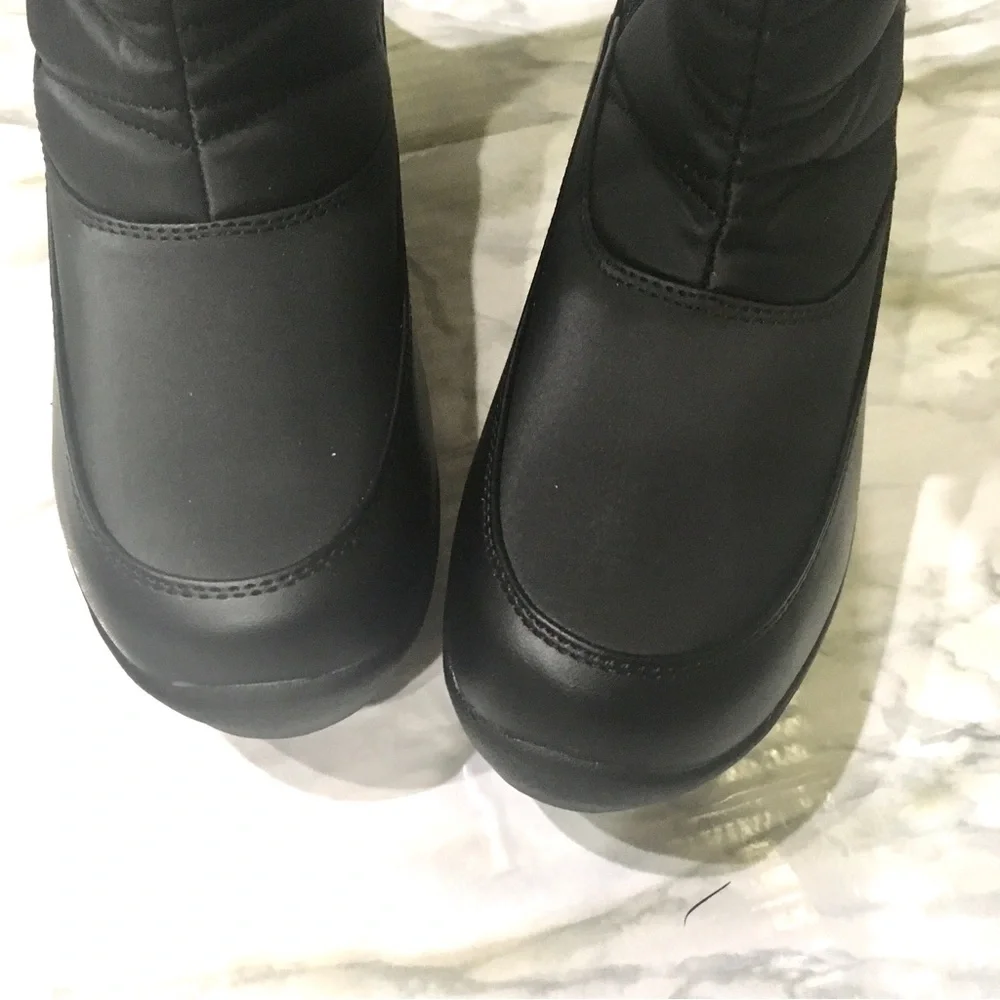 totes Women's Black Winter & Rain Tall Insulated Boots